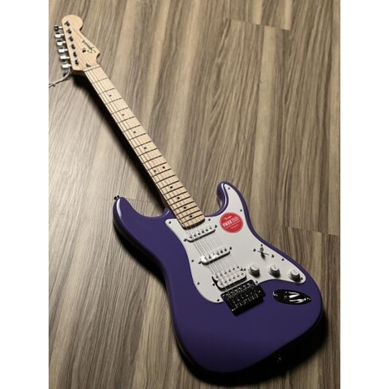 Squier FSR Sonic Stratocaster HSS w/White Pickguard Maple FB in Ultraviolet