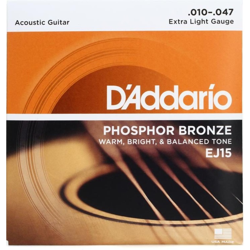 D'Addario EJ15 Phosphor Bronze Ex Light Acoustic Strings
