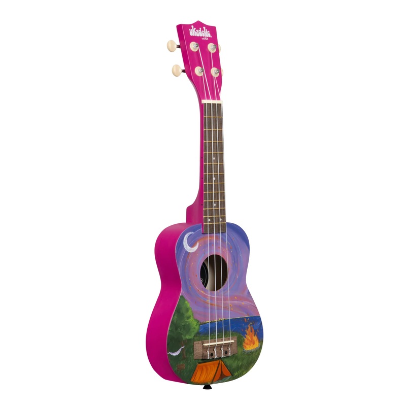 Kala Ukadelic Series Soprano Ukulele - Happy Camper