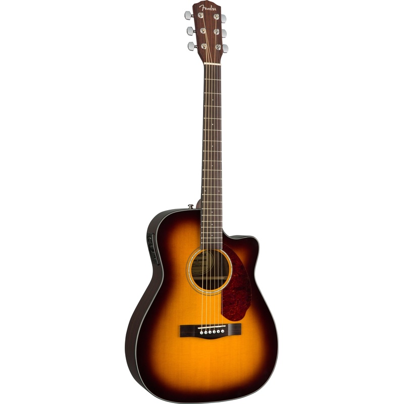 Fender CC-140SCE Concert Acoustic-Electric Sunburst w/Hard Case