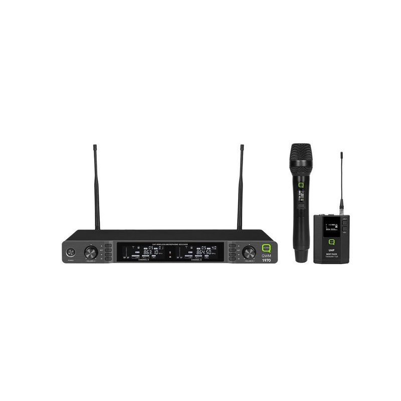 Q-Audio QWM 1970 HH BP UHF Wireless Microphone System Award-Winning Versatility and Performance