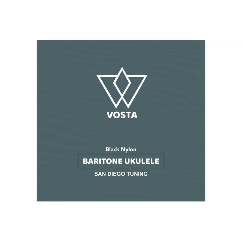 Vosta Black Nylon Baritone Ukulele Strings (San Diego Tuning) - HIGH G & D