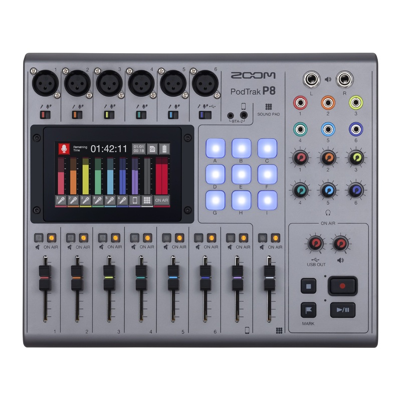 Zoom P8 Podtrak Podcast Studio Recorder