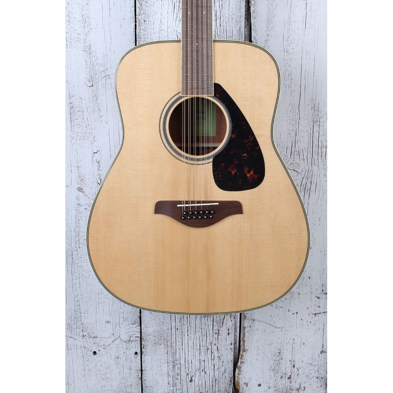 Yamaha FG820-12 Dreadnought 12 String Acoustic Guitar Solid Spruce Top Natural