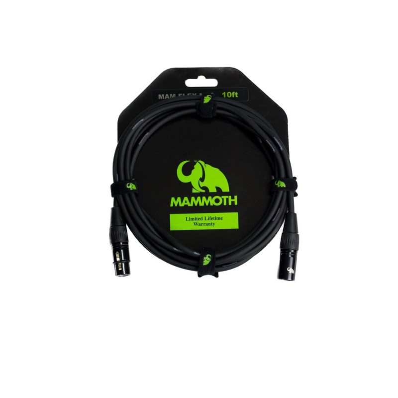 Mammoth MAM FLEX M10 Microphone Cable - 10ft (XLR - XLR)