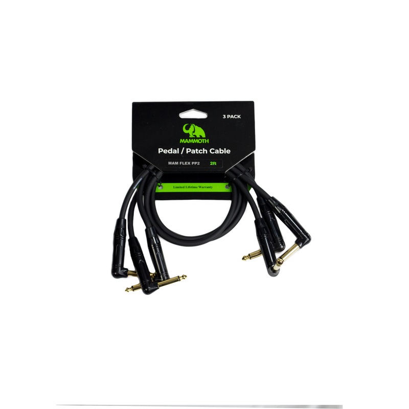 Mammoth MAM FLEX PP2 Pedal Patch Cables - 3-pack - 2ft