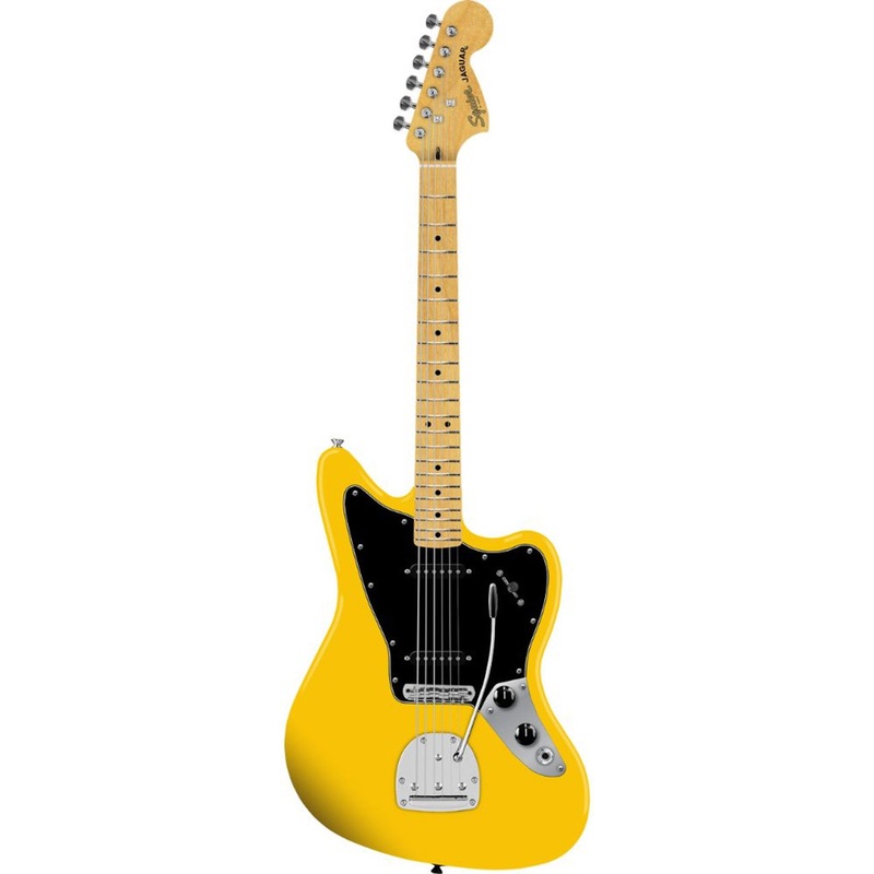 Squier Limited Edition Affinity Jaguar Electric Guitar Graffiti Yellow