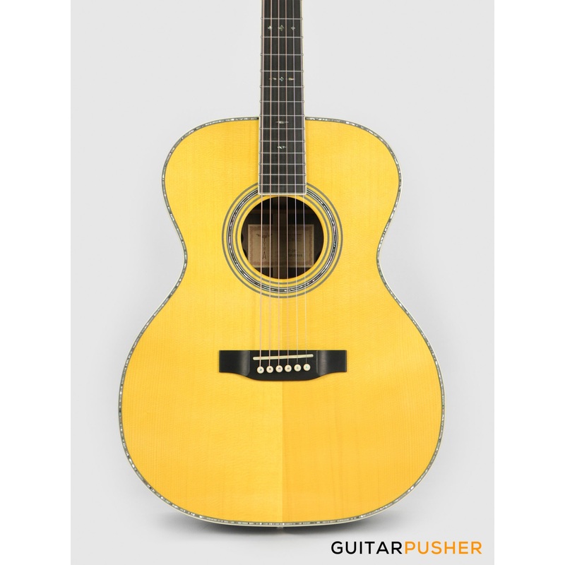 Tyma TF-28VE All-Solid Wood Sitka Spruce Top Indian Rosewood OM Acoustic-Electric Guitar with Fishman USA Elipse Matrix Pickup System & Case