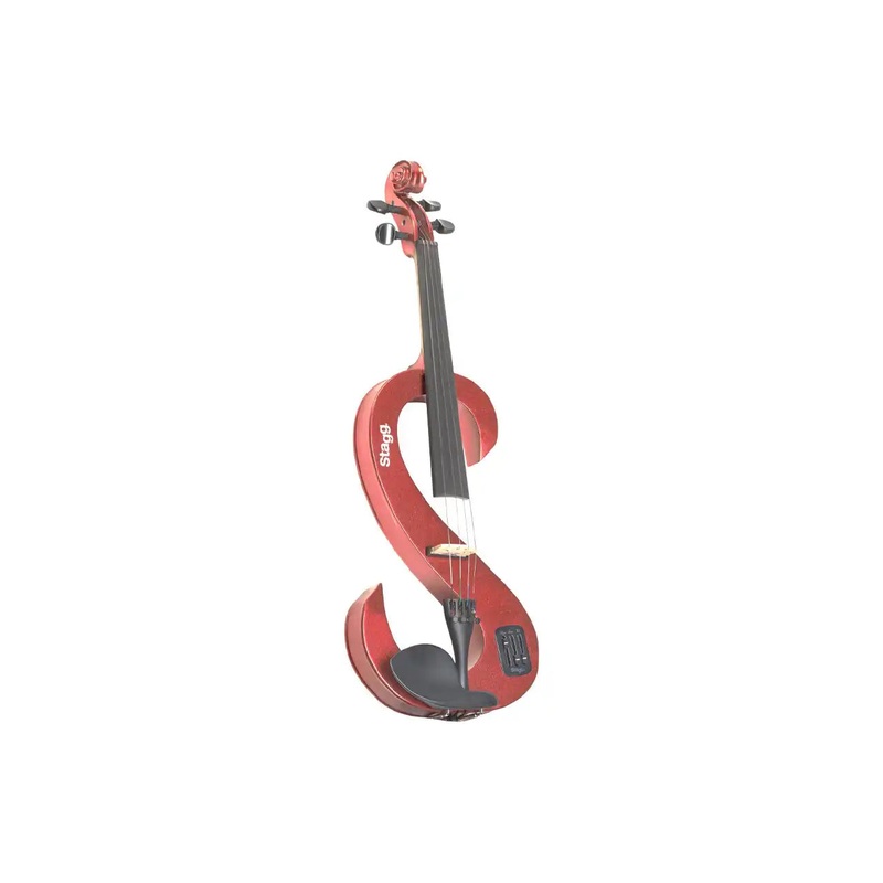 Stagg EVN-4/4-MRD Metallic Red 4/4 S-Shaped Electric Violin Set