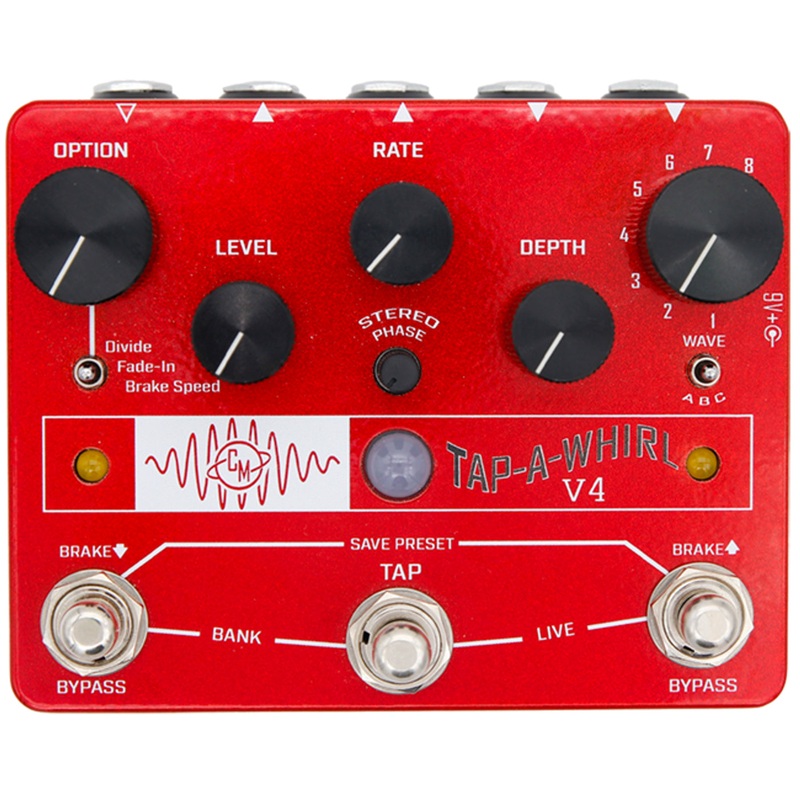 Cusack Tap-A-Whirl V4 Analog Tap Tempo Tremolo Effects Pedal