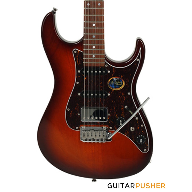 Tagima Brazil Series Stella HSS S Style Electric Guitar (Honeyburst) Rosewood Fingerboard/Tortoise Pickguard