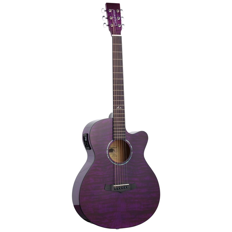Tanglewood Azure Super Folk TA4CEPU Acoustic-Electric Guitar - Purple Gloss