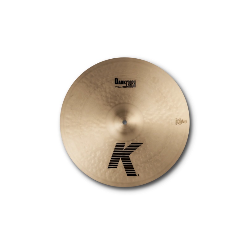 Zildjian K Dark Thin Crash Cymbal 17" Warm, Low-Pitched, Fast Decay (K0903)