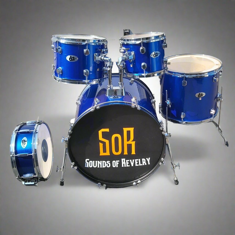 Pre-Owned Ddrum D2 5-Piece Drum Kit Blue Shell Pack Only (No Hardware) Minor Wrap Ripple on Bass Drum