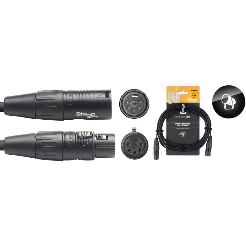 Stagg DMX Cable 10M 33FT NDX10R-5