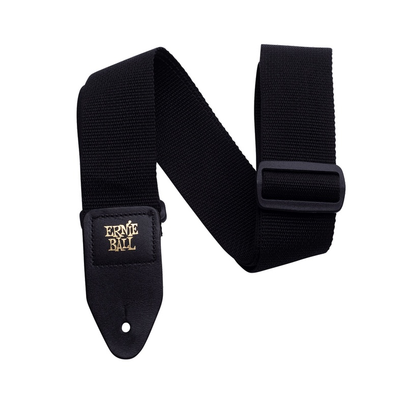 Ernie Ball Poly Pro Acoustic Guitar Strap Black