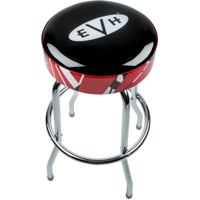 EVH BARSTOOL 30 Inch RED, BLACK, WHITE STRIPES