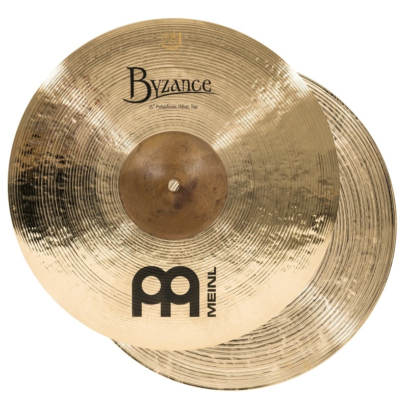 Meinl 15" Byzance, Polyphonic Brilliant Hi Hats