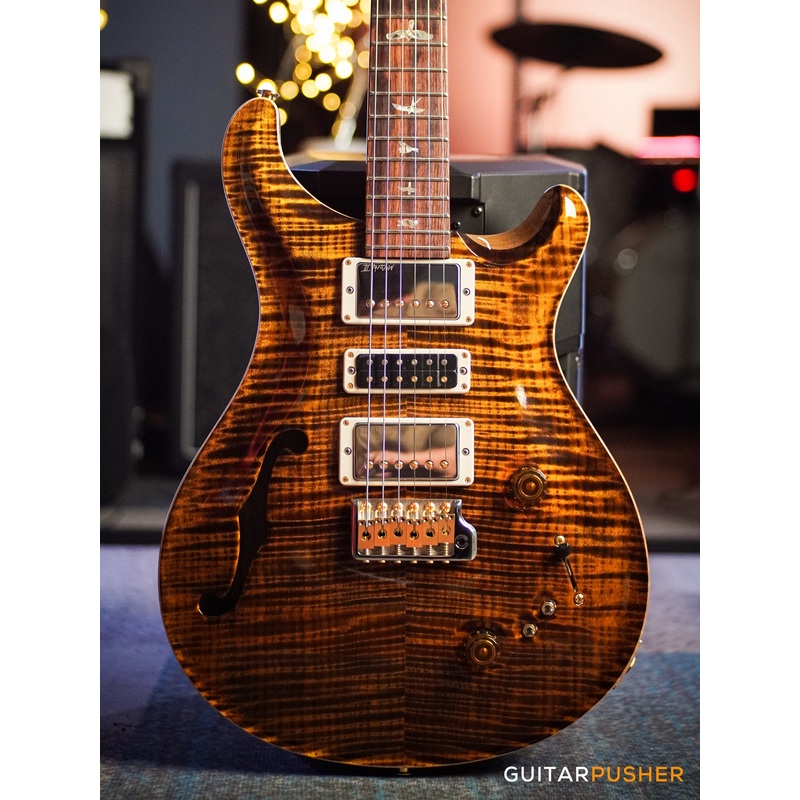 PRS Guitars USA 40th Anniversary Special Semi-Hollow Ltd. Ed. Electric Guitar (Yellow Tiger - Artist Grade Top)