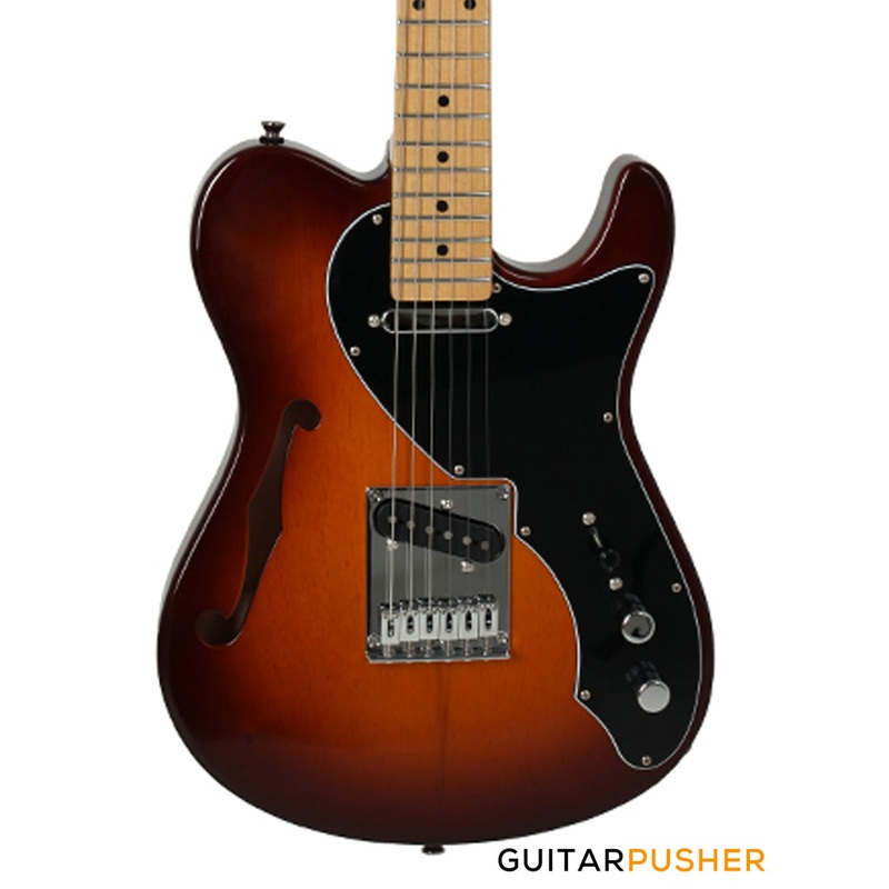 Tagima Brazil Series T-920 Semi-Hollow T-Style Electric Guitar (Honeyburst) Maple Fingerboard/Black Pickguard
