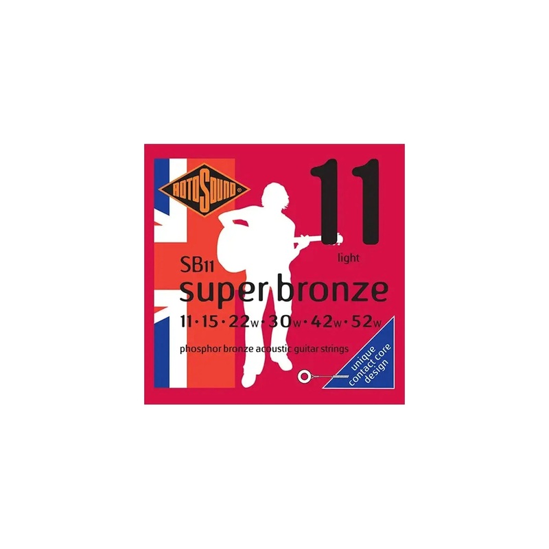 Rotosound Super Bronze Acoustic Light 11-52 Strings
