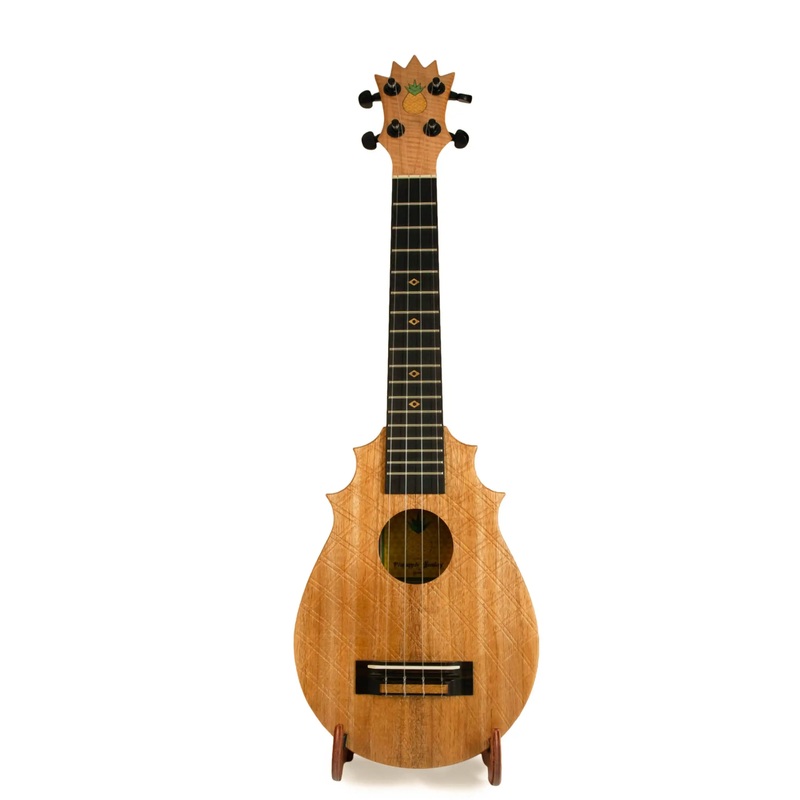UkeSA Pineapple Sunday Opio Concert Ukulele Solid Acacia "Louis XIV" by Pops KoAloha (DISCOUNTED $387)