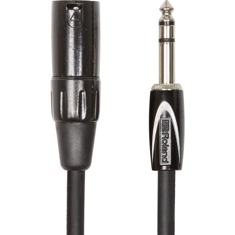 Roland RCC-10-TRXM Interconnect - TRS to XLRM 10ft