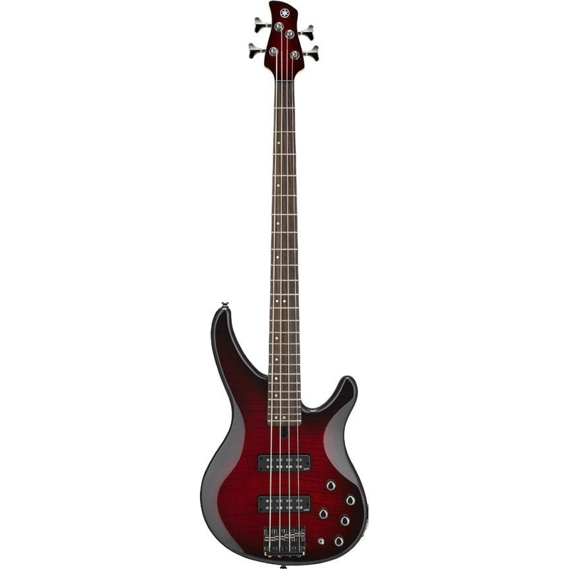 Yamaha TRBX604FM Electric Bass - Dark Red Burst