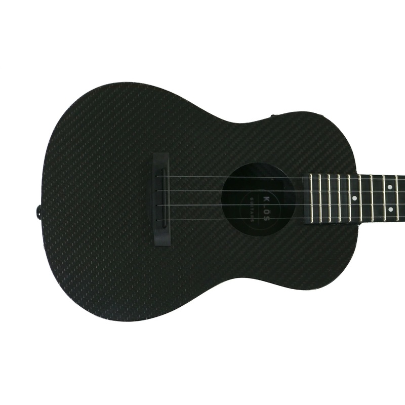 Kls Deluxe Full Carbon Fiber Acoustic-Electric Concert Ukulele w/ Pickup & Tuner