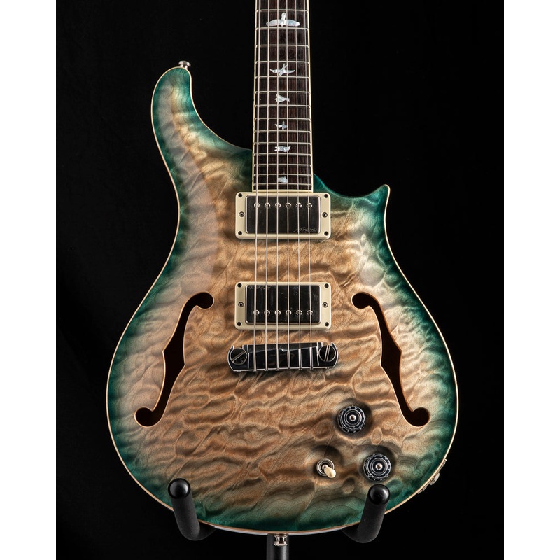 Used Paul Reed Smith Private Stock Dweezil Zappa Custom 24 Semi-Hollow Limited Glacier Blue Smoked Burst