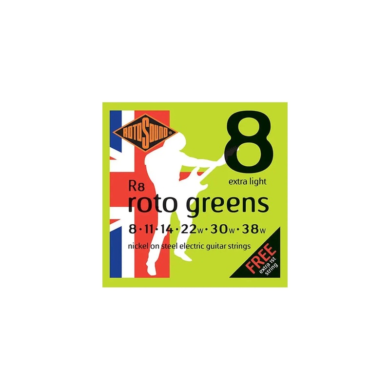 Rotosound Roto Greens 8-38 Guitar Strings