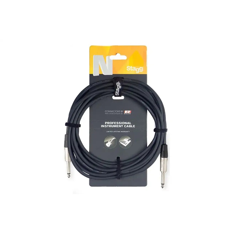 Stagg NGC6R N-Series 1/4 Inch Instrument Cable - 20 Feet