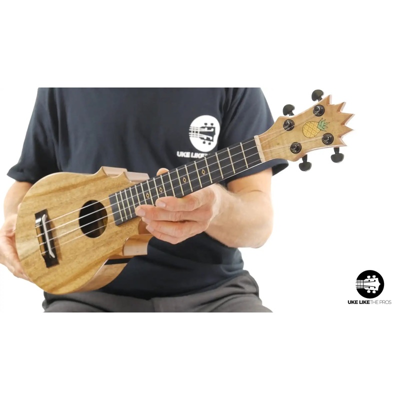 UkeSA Pineapple Sunday Opio Concert Ukulele Acacia "White Ember" 20% OFF
