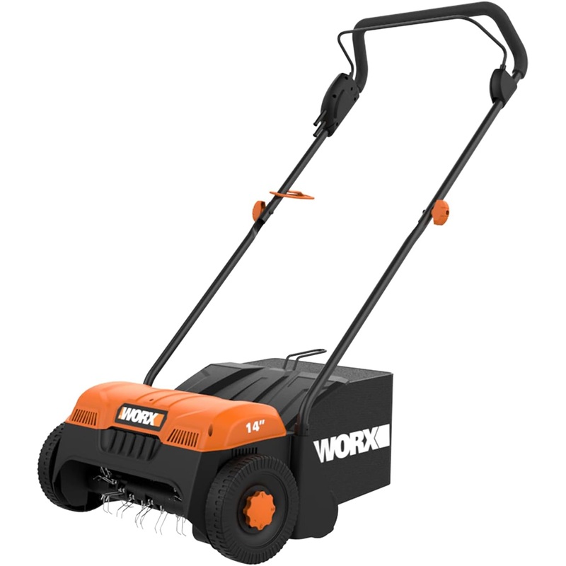 WORX WG850 12Ah Corded Lawn Dethatcher, Electric Scarifier