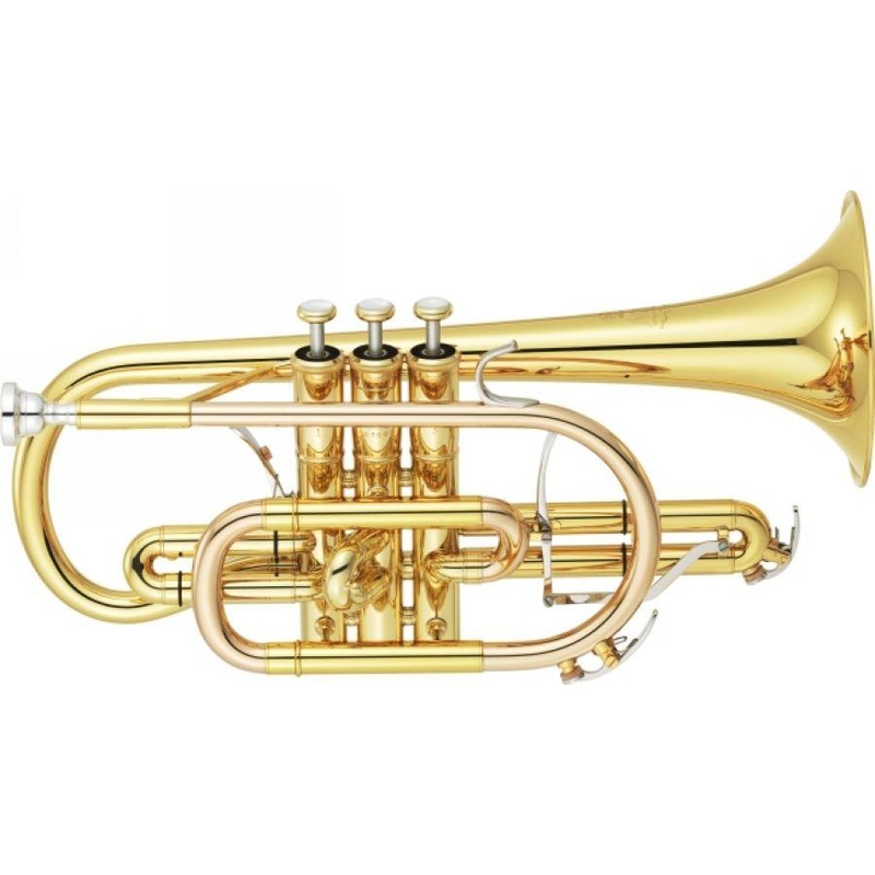 Yamaha YCR-8335 Bb Cornet Custom Neo Series, Clear Lacquer, Large Bore, Yellow Brass Bell with Case (BYCR833502)