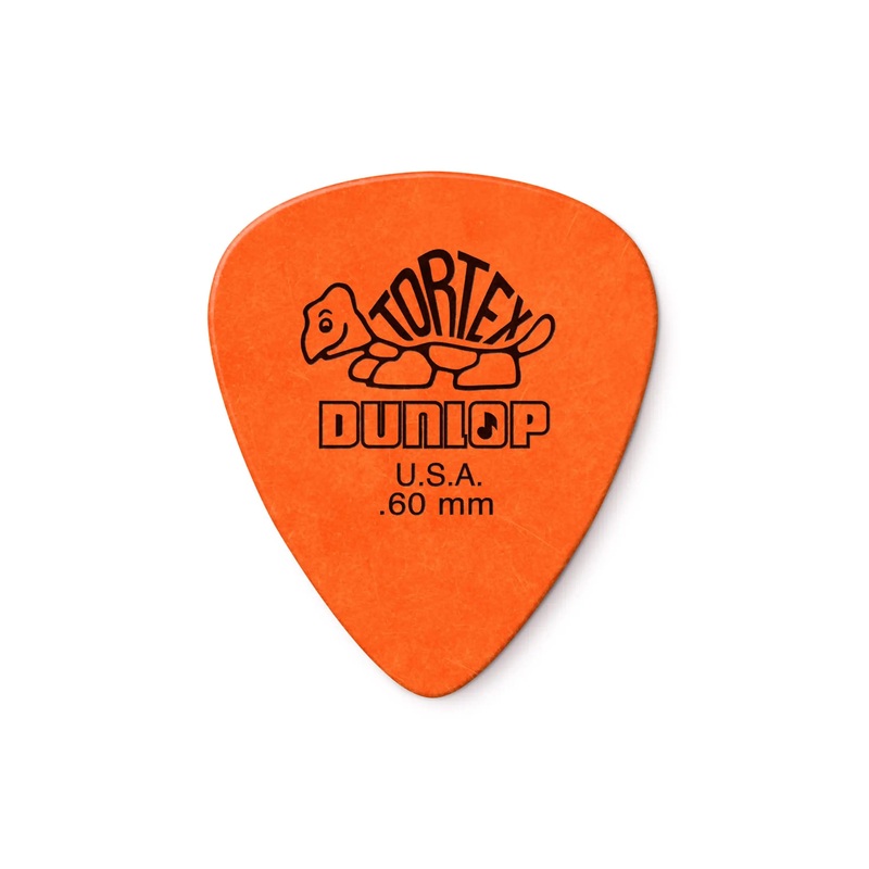 Dunlop Tortex Standard .60mm Orange Guitar & Ukulele Picks 12 Pack