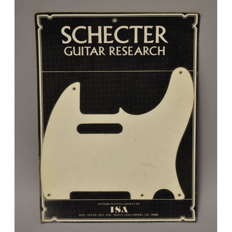 1970s-1980s Schecter USA T-Style Sealed Pickguard NOS White