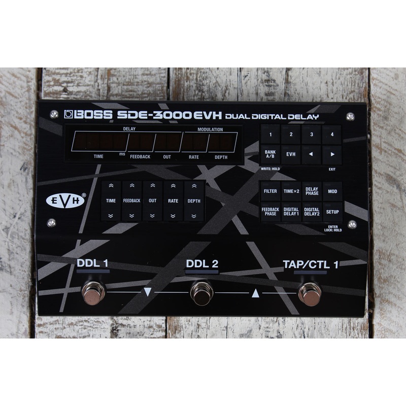 Boss SDE-3000 EVH Dual Digital Delay Pedal Electric Guitar Delay Effects Pedal