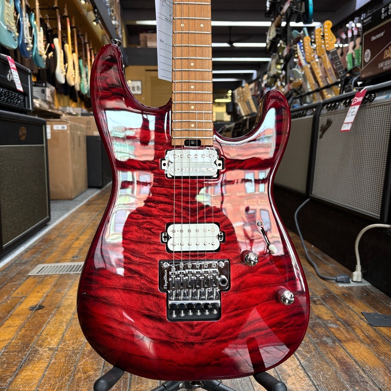 Charvel Pro-Mod Plus SD1Q HH FR Electric Guitar Sangria Burst w/Padded Gig Bag