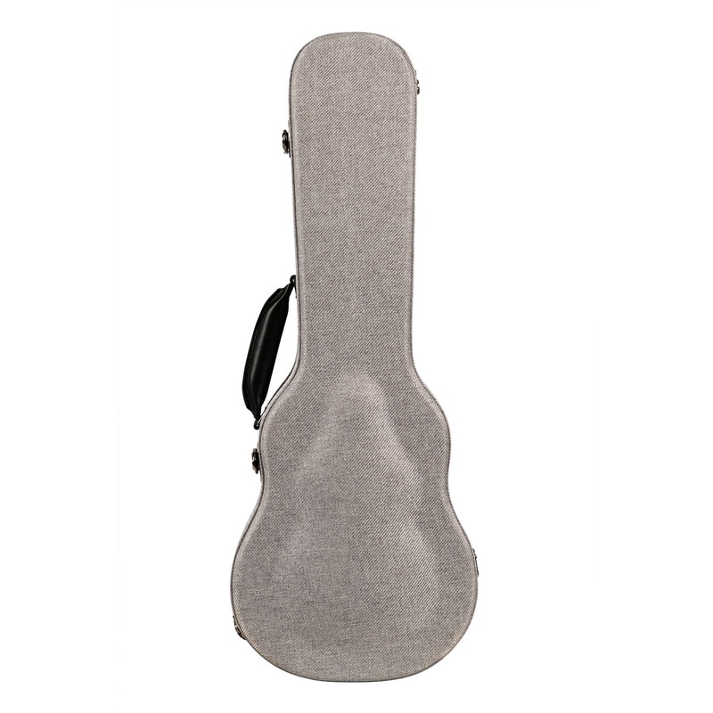 Gray Tweed Archtop Ukulele Hard Case