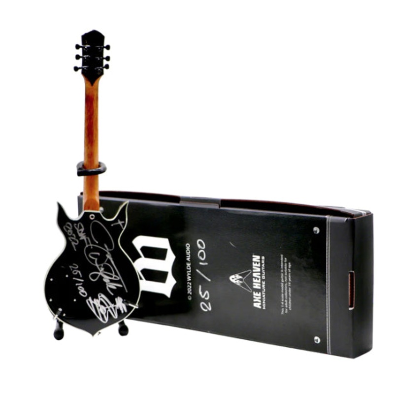 Zakk Wylde Signed Heathen Grail Mini Guitar - Wylde Audio Replica Collectible by AXE HEAVEN