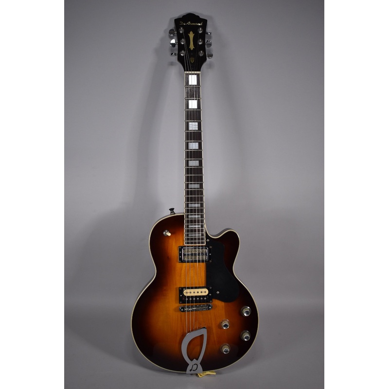 2000s DeArmond Guild M-75 Sunburst Finish Solid Body Electric Guitar