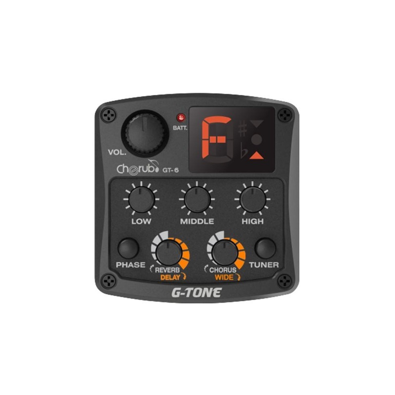 Cherub G-Tone GT-6 Acoustic Guitar Pickup with EQ and Onboard Tuner