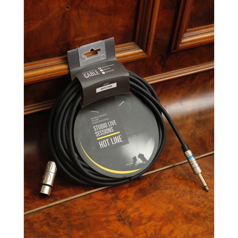 Hot Line Professional Microphone Cable HOT20H 20ft/6M XLR To 1/4" Jack