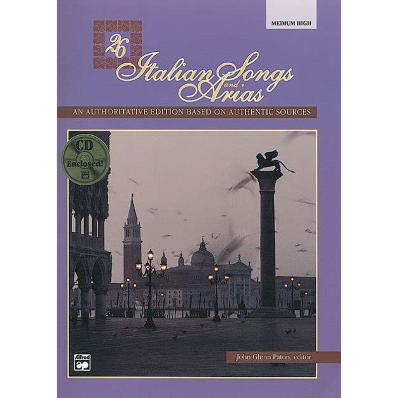 Italian Songs And Arias 26 Med/High Bk/Cd