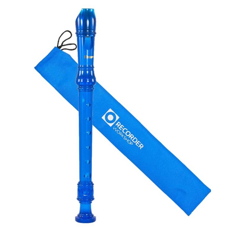 Recorder Workshop 301T descant recorder in transparent colours - Blue (301TBL)