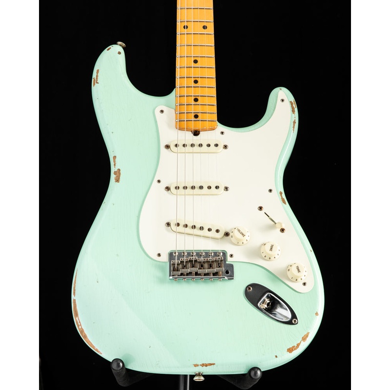 Used Fender Custom Shop 1957 Relic Stratocaster Faded Surf Green