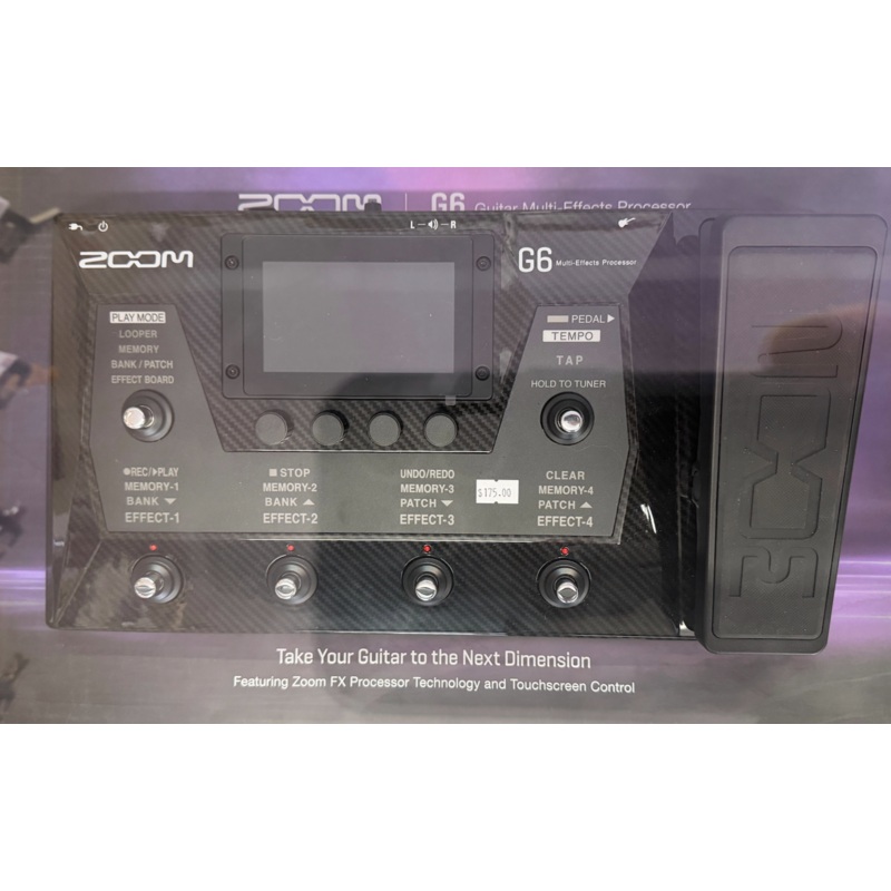 Zoom G6 Multi-Effects Processor with FP02M Expression Pedal
