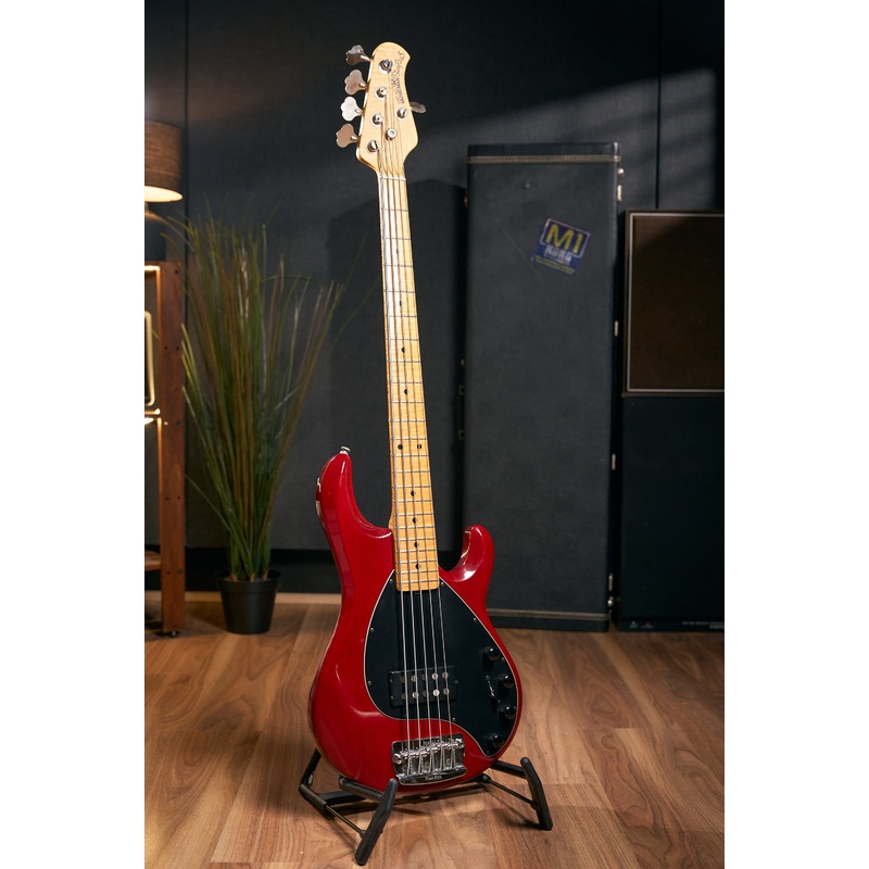 Musicman StringRay 5-String Bass w/Case - Trans Red - Pre-Owned