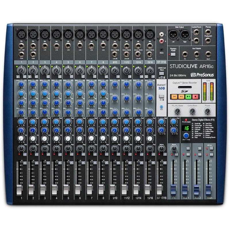 Presonus StudioLive AR16C USB-C Recording Mixer w/Studio One + Ableton Live Lite